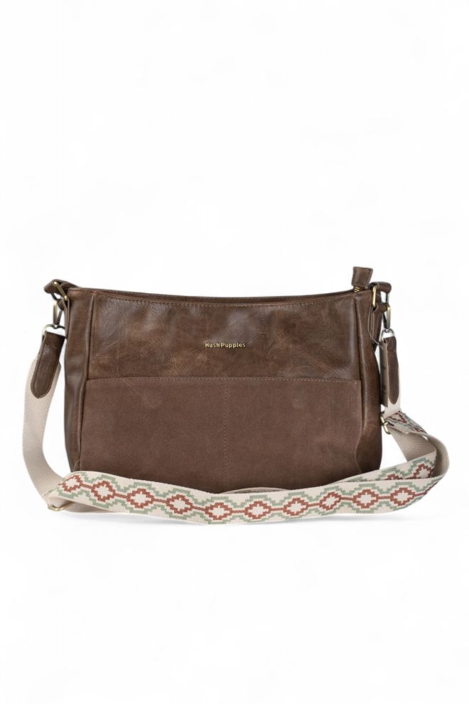 Cartera chica de cuero Hush Puppies
