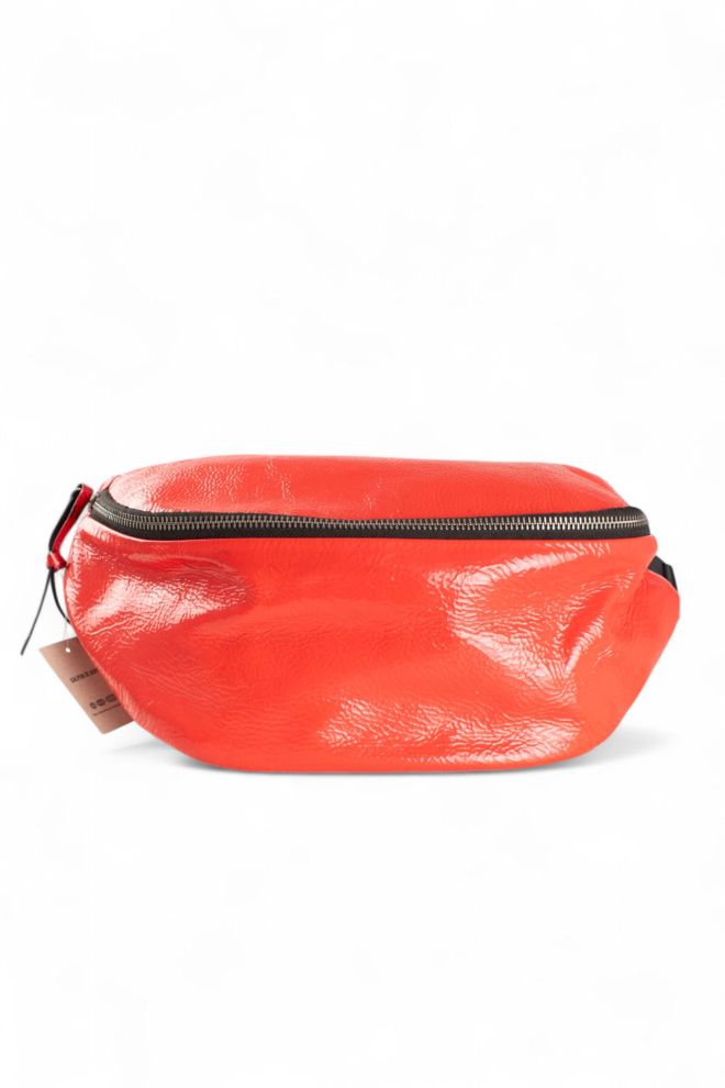 Cartera grande de cuero Prune
