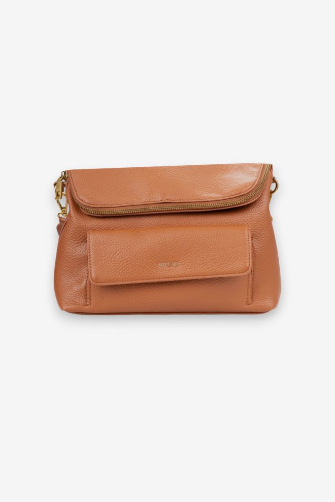 Cartera chica de cuero Prune