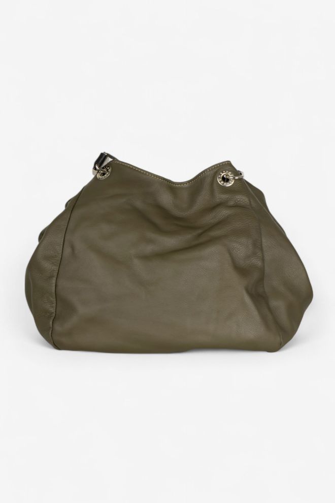 Cartera chica de cuero Prune