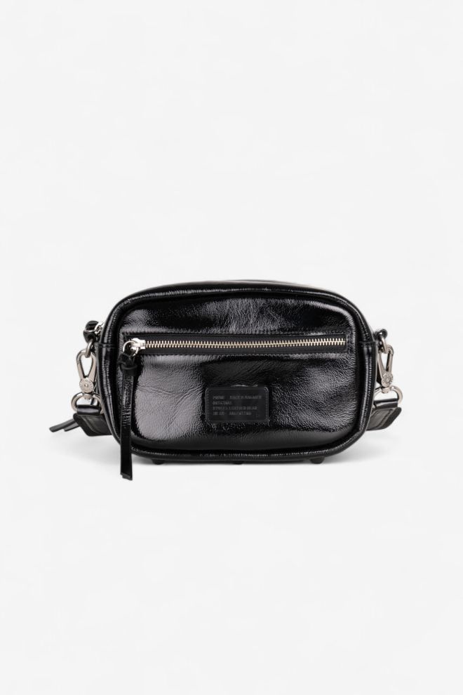 Cartera chica de cuero Prune