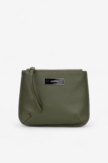 Cartera chica de cuero Prune