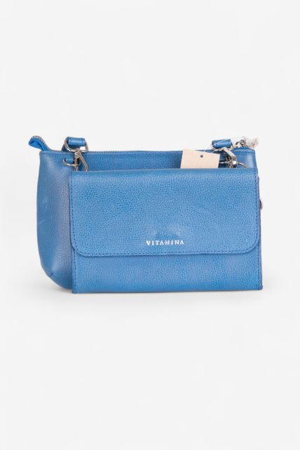 Cartera chica de cuero