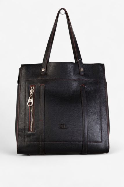 Cartera grande de cuero