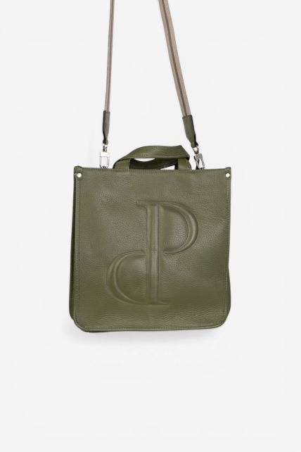 Cartera chica de cuero