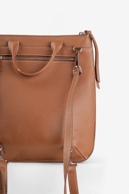 Cartera grande de cuero Prune - Second Image