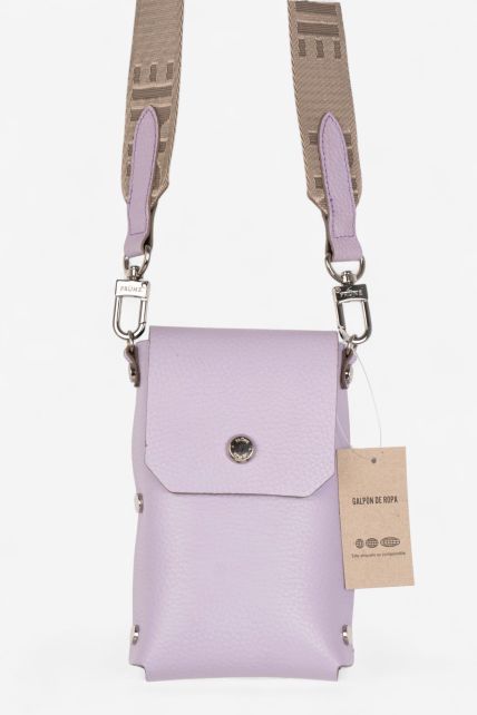 Cartera chica de cuero Prune - Second Image