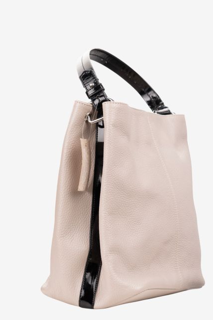 Cartera grande de cuero Prune - Second Image