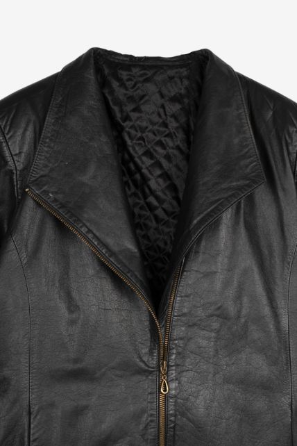 Abrigo de cuero MARCA NACIONAL - Second Image